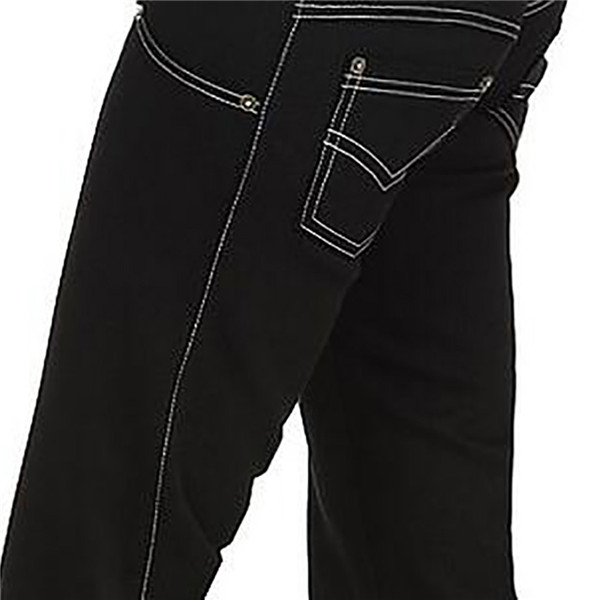 Summer fashion black jeans ladies low-rise flared wide-leg pants10